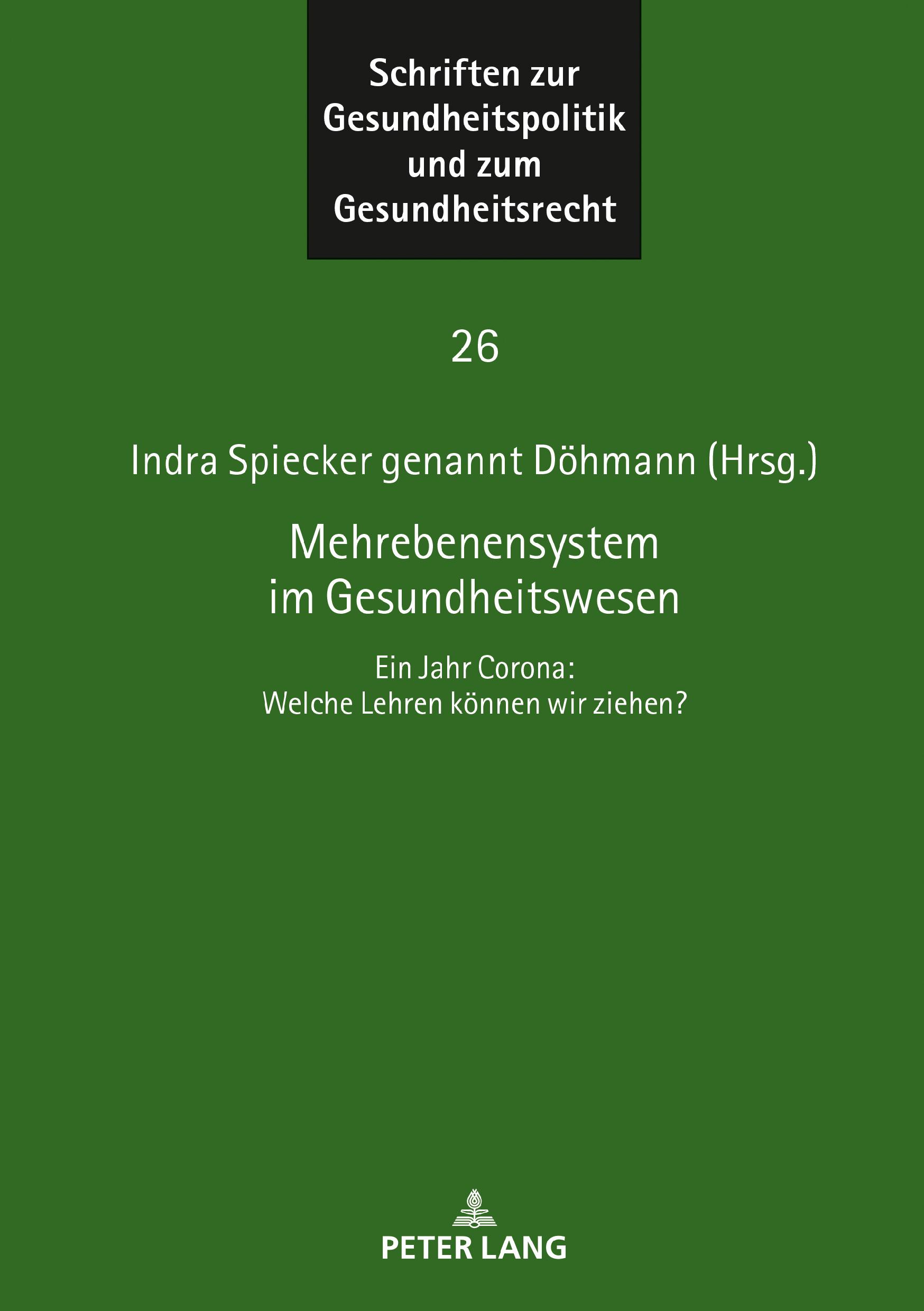 Vorderes Coverbild Mehrebenensystem im Gesundheitswesen
