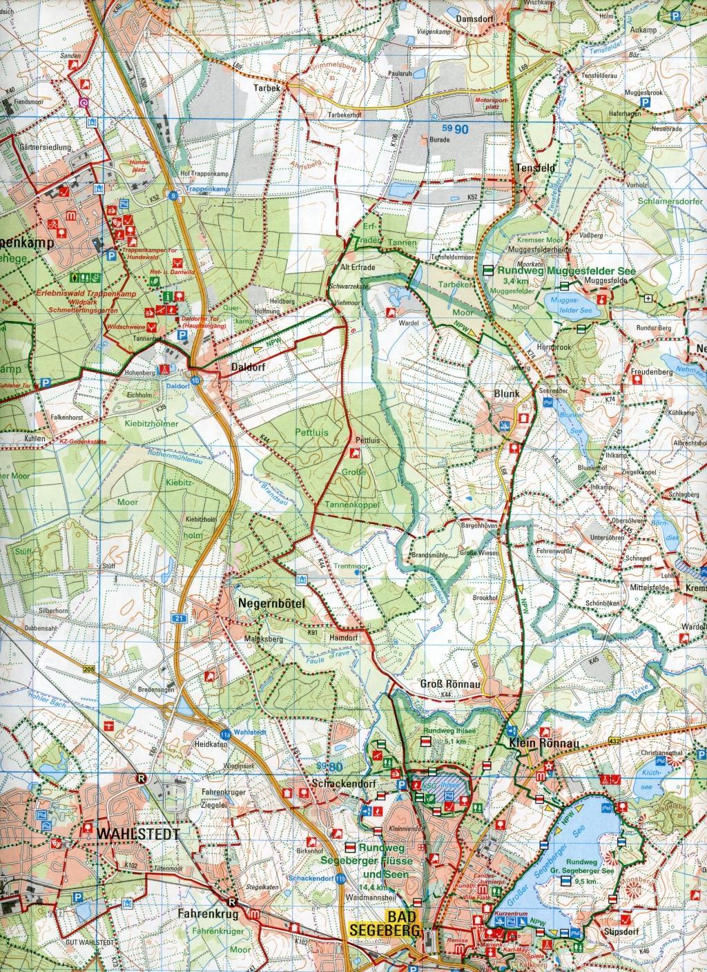 Beispielinhalt (Bild) Bad Segeberg - Lübeck 1 : 50 000