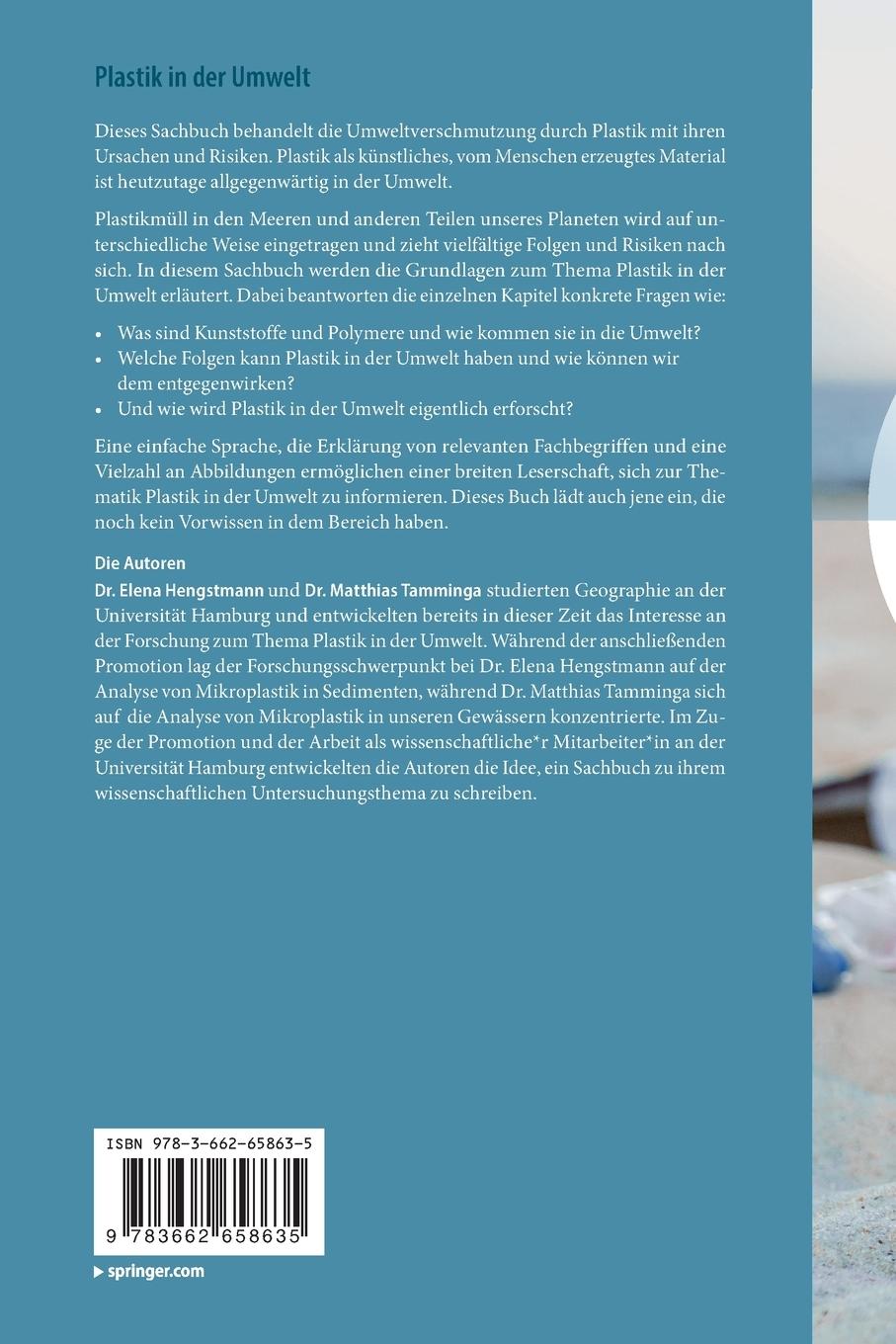 Rückseitencover Plastik in der Umwelt