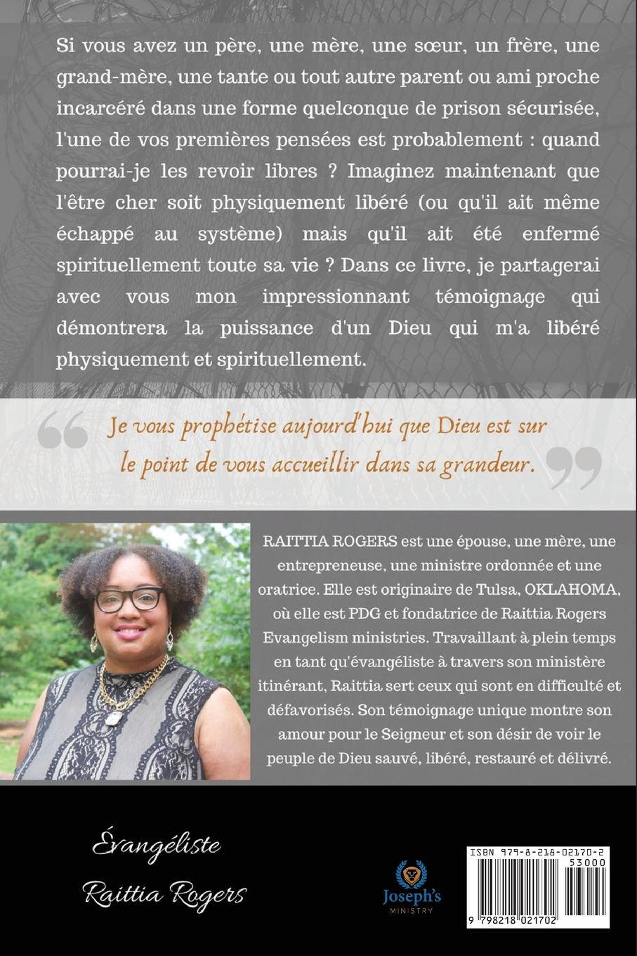 Rückseitencover JE ME SUIS ÉVADÉ DE PRISON