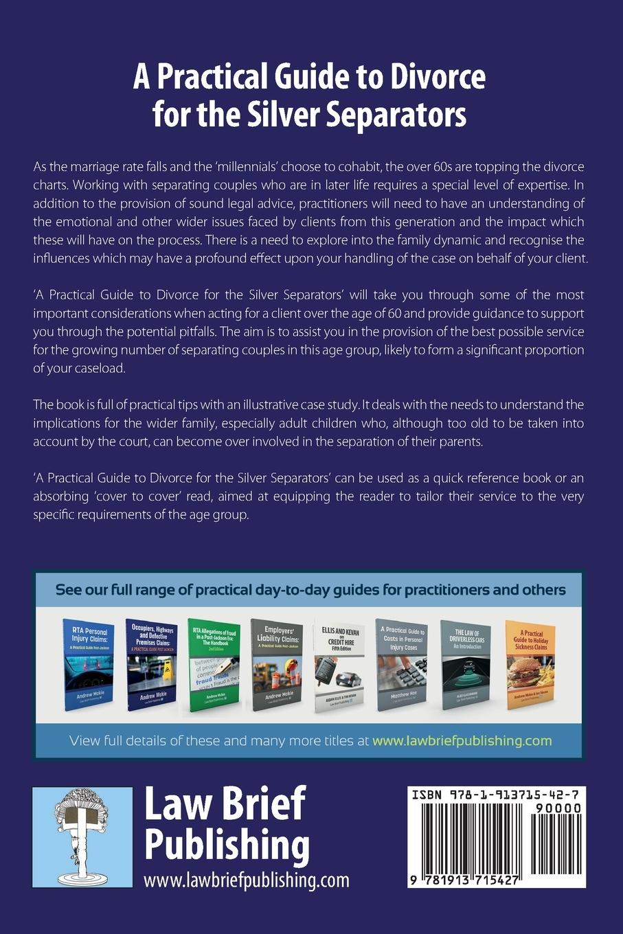 Rückseitencover A Practical Guide to Divorce for the Silver Separators