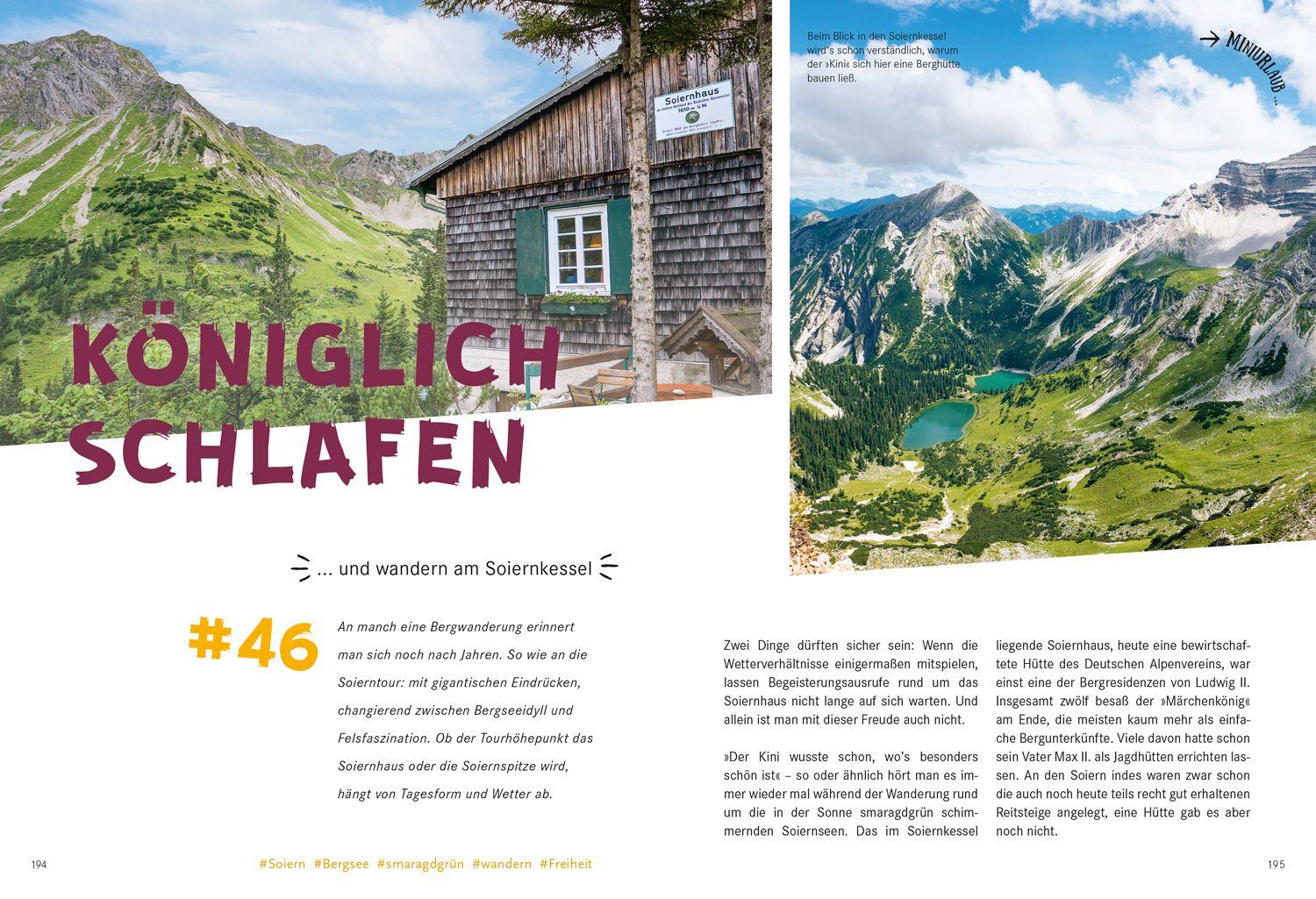 Beispielinhalt (Bild) 52 kleine & große Eskapaden in den Bayerischen Alpen