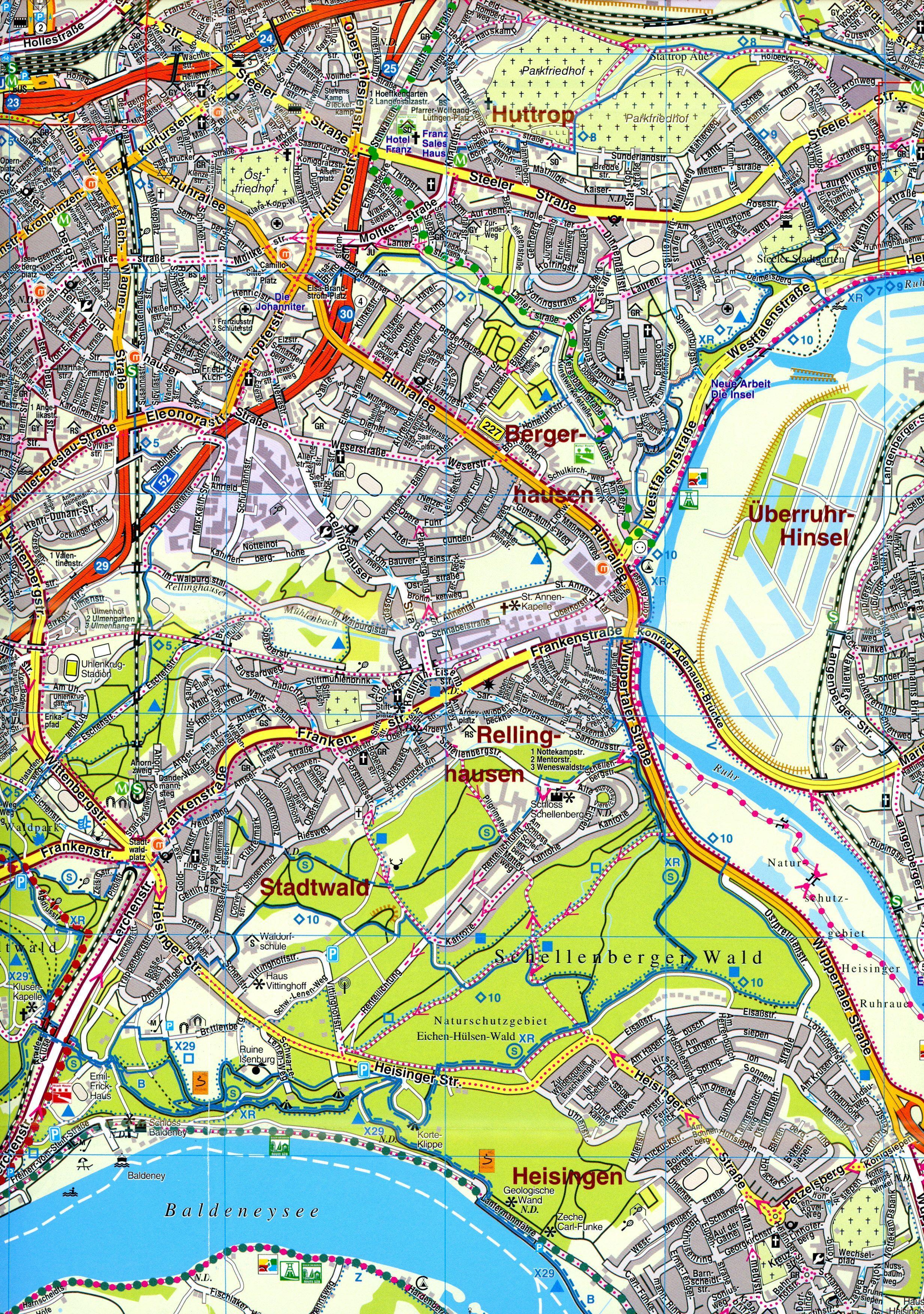 Beispielinhalt (Bild) Essen - Stadtplan