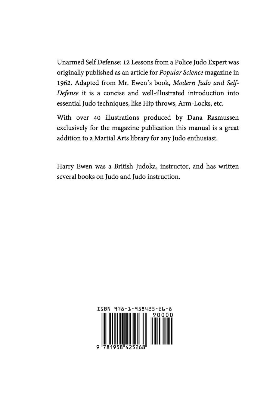 Rückseitencover UNARMED SELF DEFENSE