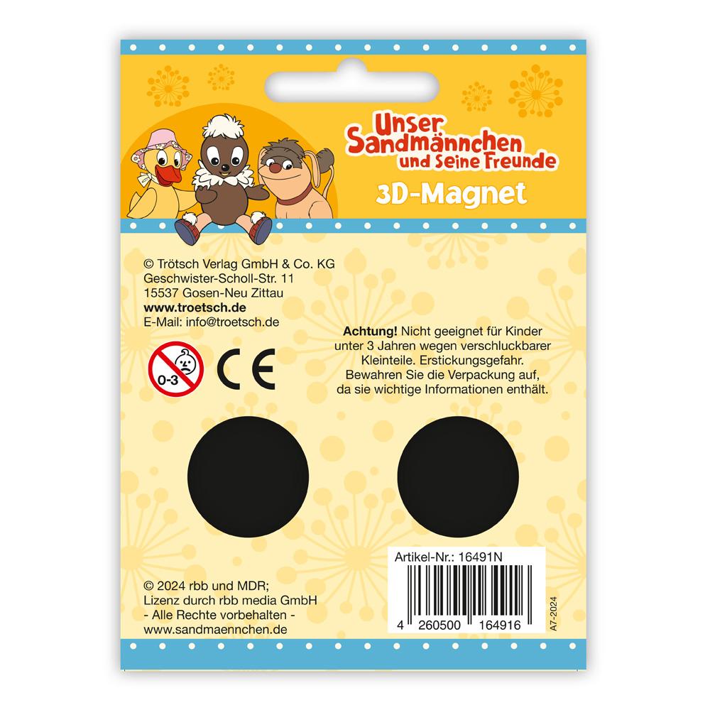 Rückseitencover Trötsch Unser Sandmännchen 3D-Magnet Badespaß