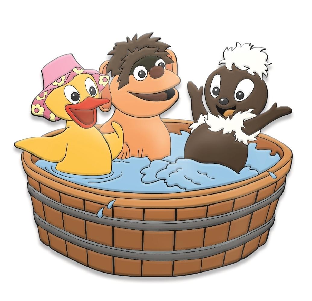 Vorderes Coverbild Trötsch Unser Sandmännchen 3D-Magnet Badespaß