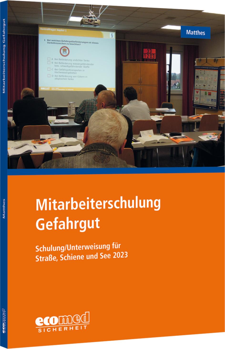 Vorderes Coverbild Mitarbeiterschulung Gefahrgut