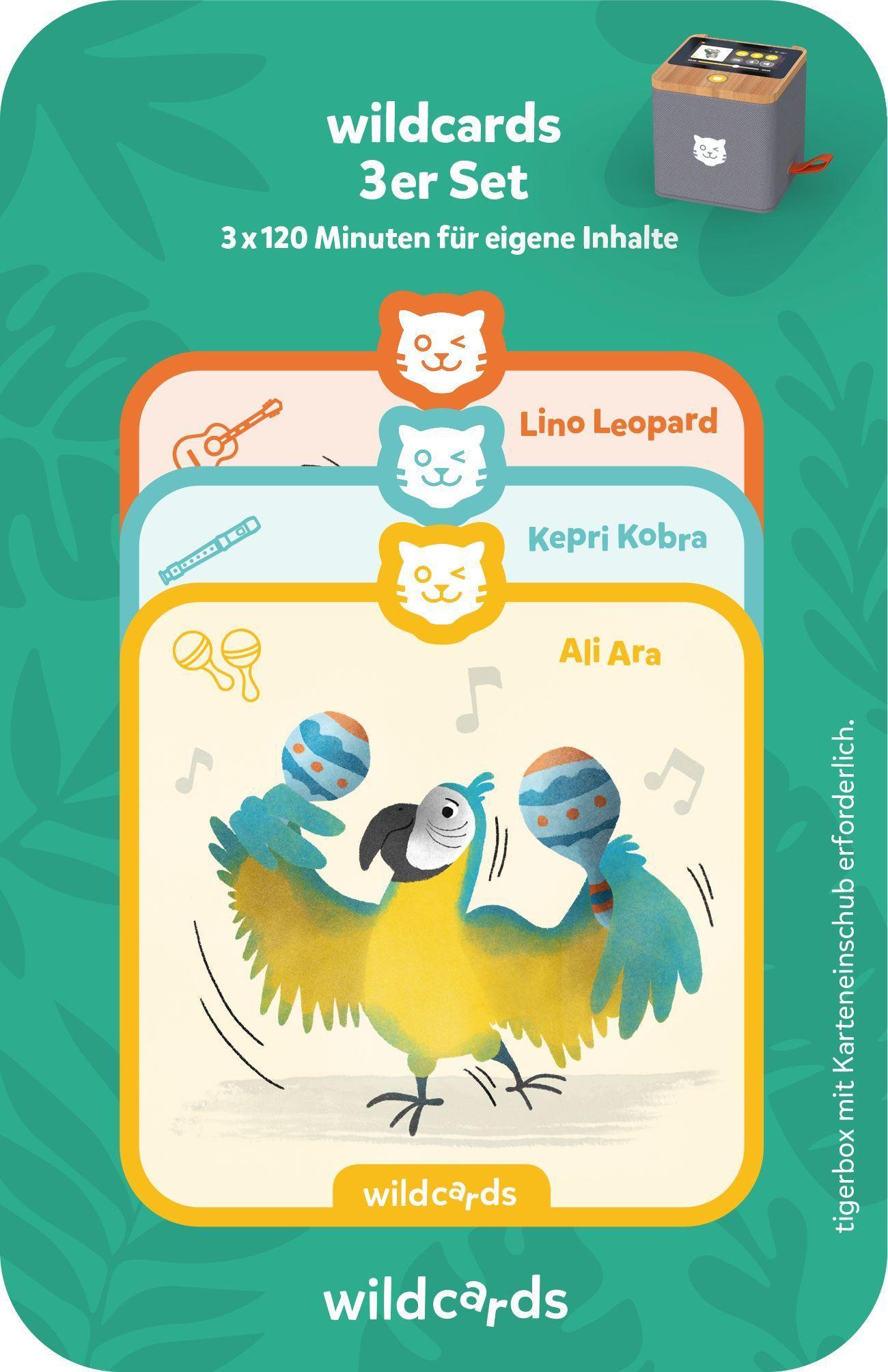 Vorderes Coverbild tigercards wildcard (3 Stück)