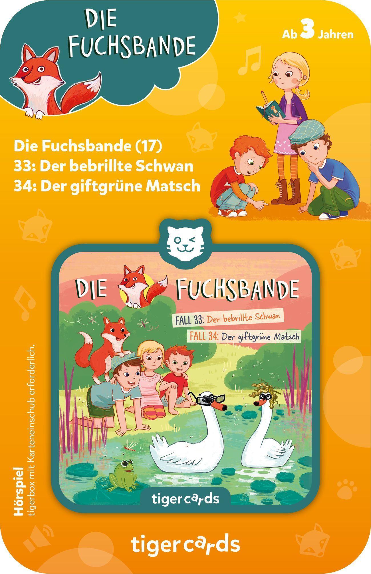 Beispielinhalt (Bild) tigercard - Die Fuchsbande - 17: Der bebrillte Schwan / Der giftgrüne Matsch