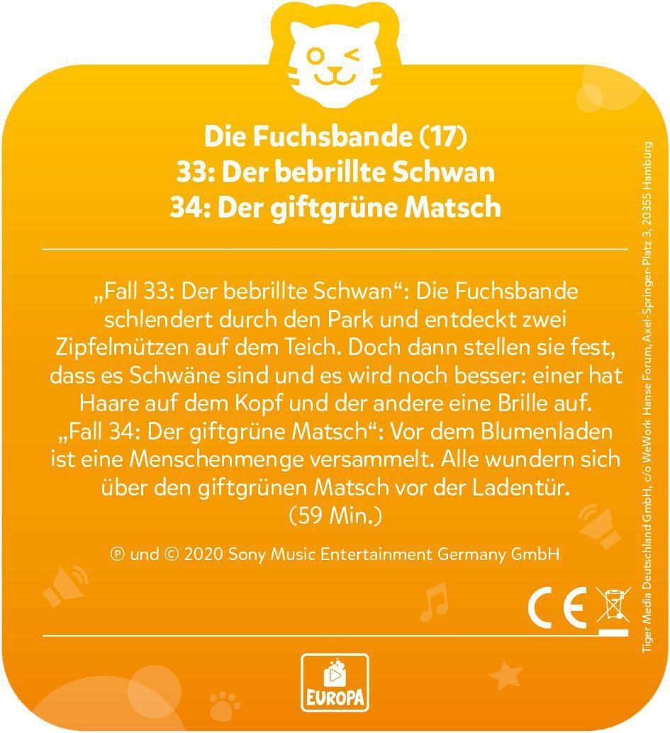 Beispielinhalt (Bild) tigercard - Die Fuchsbande - 17: Der bebrillte Schwan / Der giftgrüne Matsch