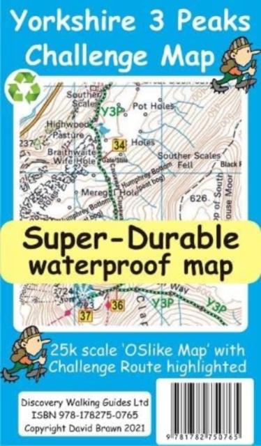 Vorderes Coverbild Yorkshire 3 Peaks Challenge Map and Guide