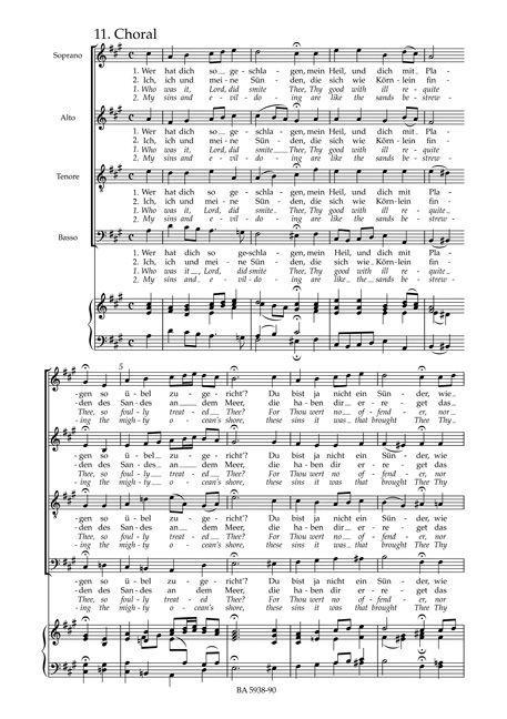 Beispielinhalt (Bild) Johannes-Passion "O Mensch, bewein" BWV 245.2 (Fassung II (1725))