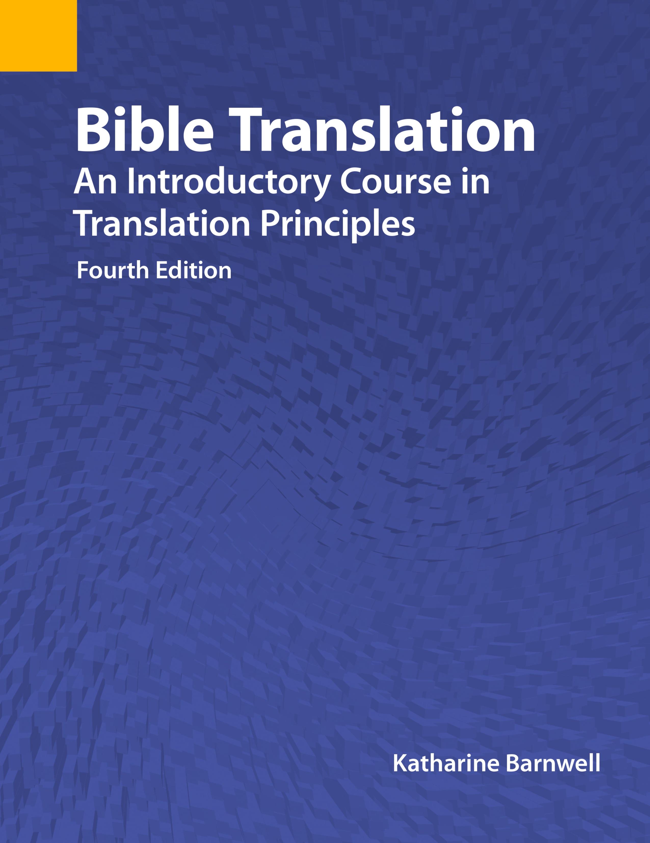 Vorderes Coverbild Bible Translation