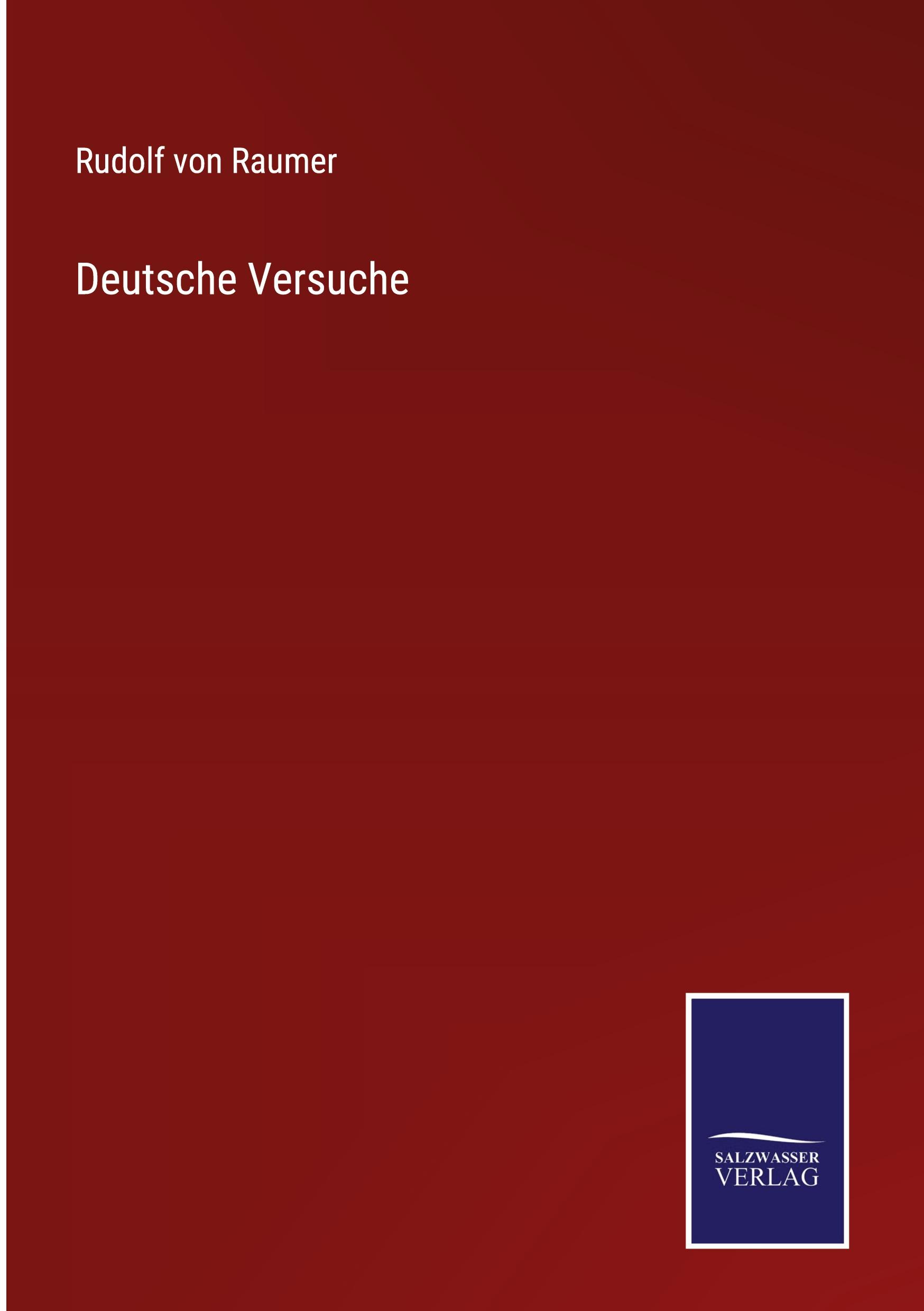 Vorderes Coverbild Deutsche Versuche