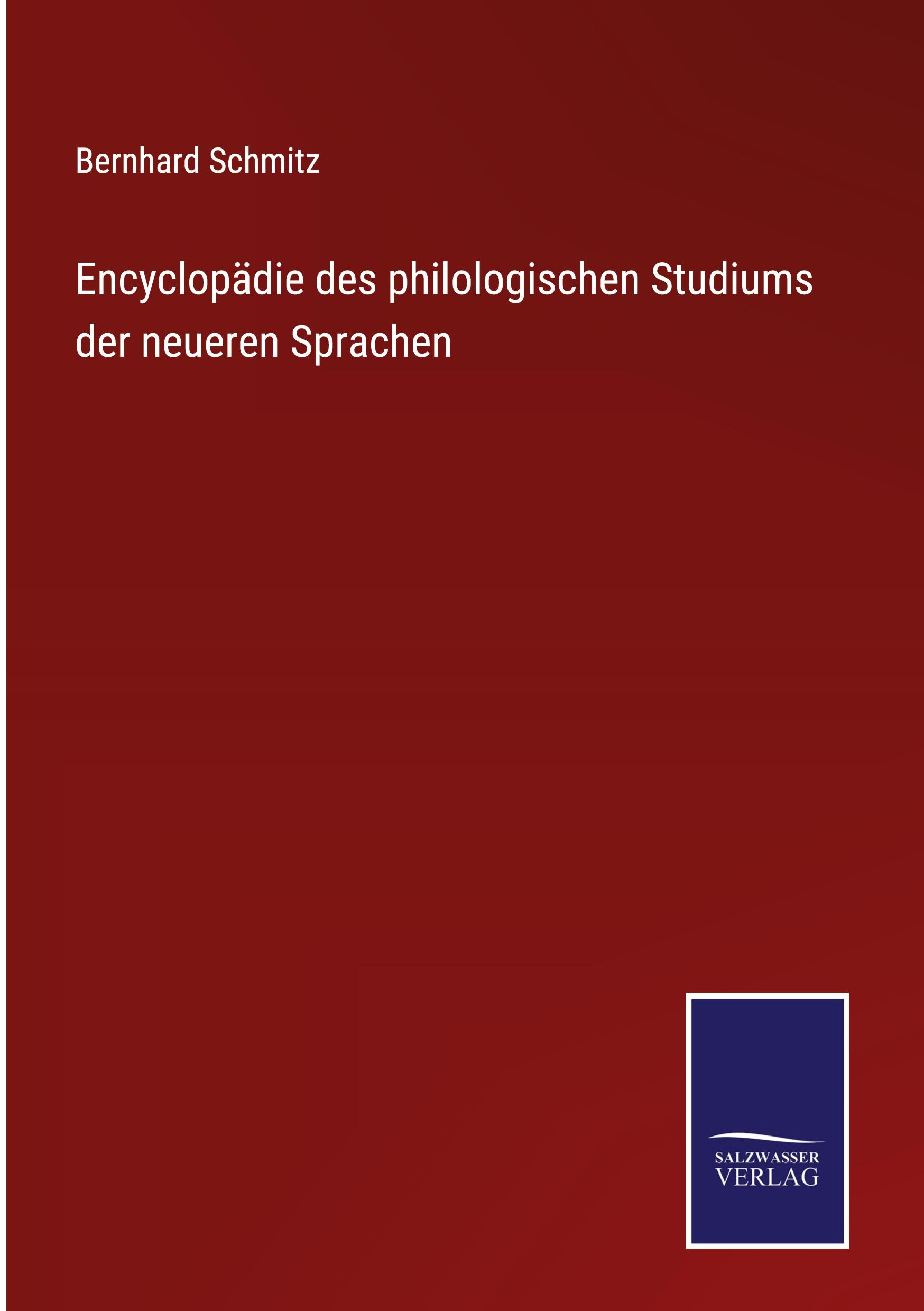 Vorderes Coverbild Encyclopädie des philologischen Studiums der neueren Sprachen