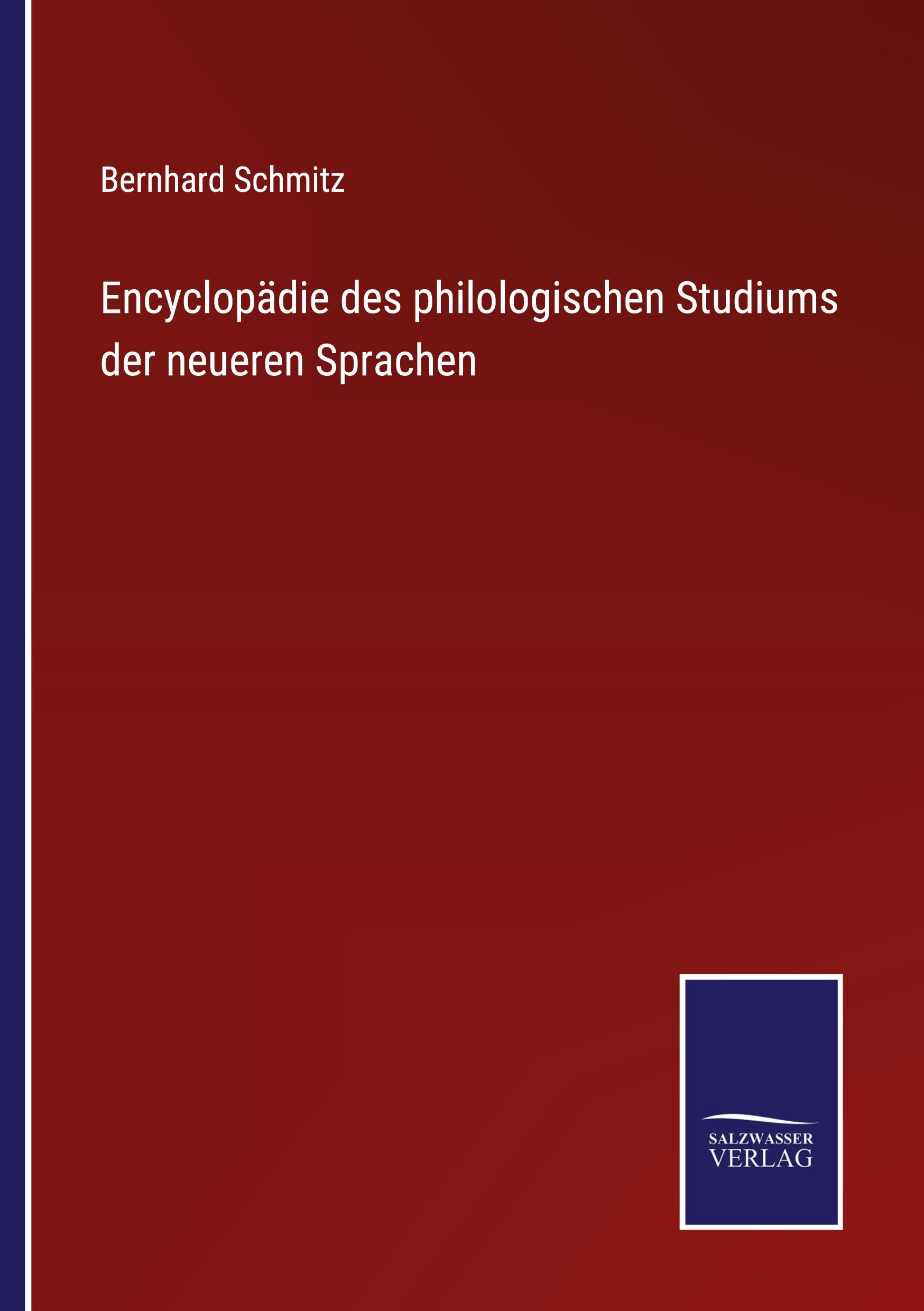 Vorderes Coverbild Encyclopädie des philologischen Studiums der neueren Sprachen