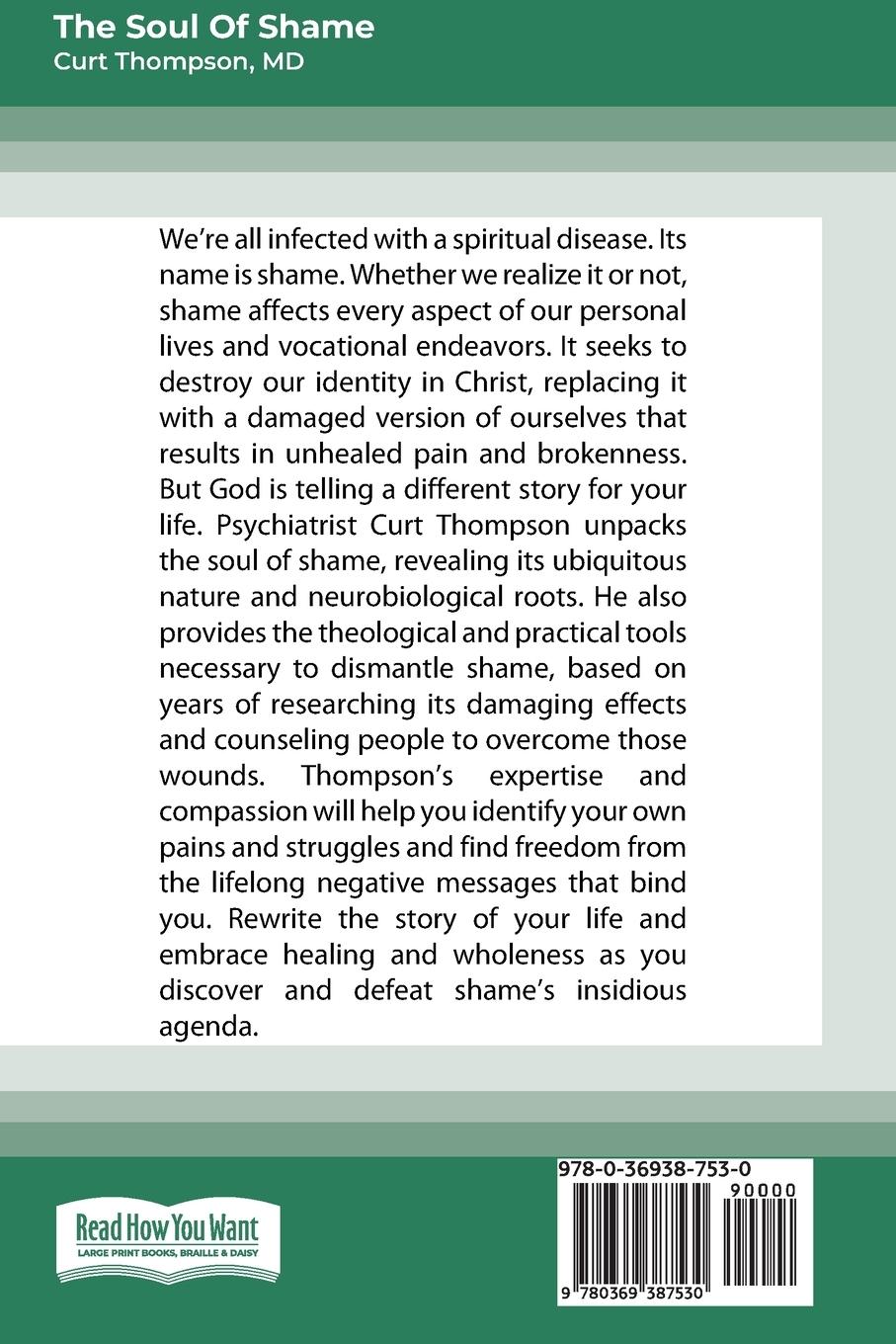 Rückseitencover The Soul of Shame