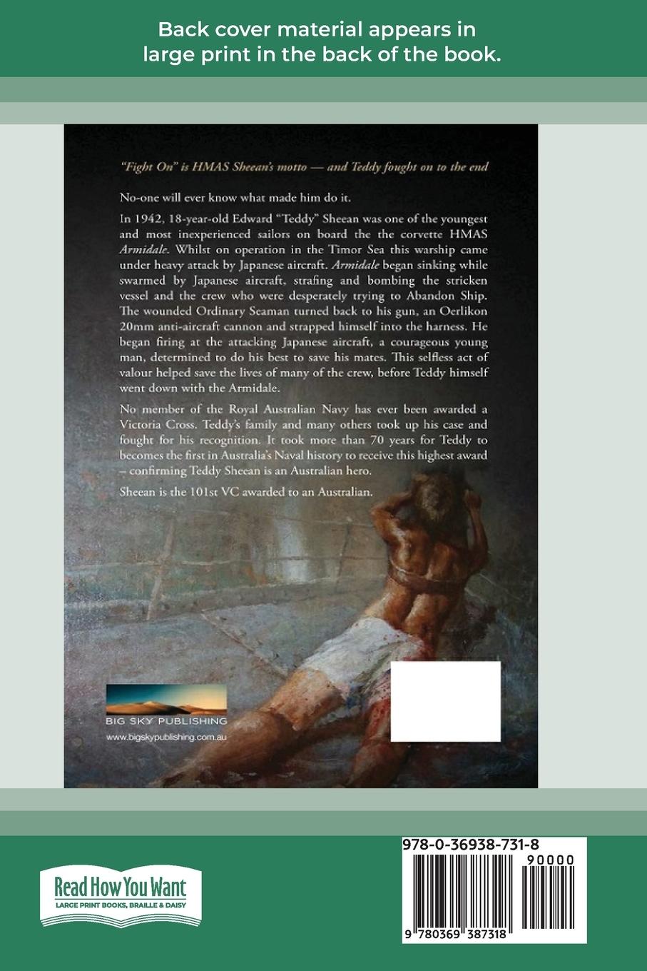 Rückseitencover Teddy Sheean VC