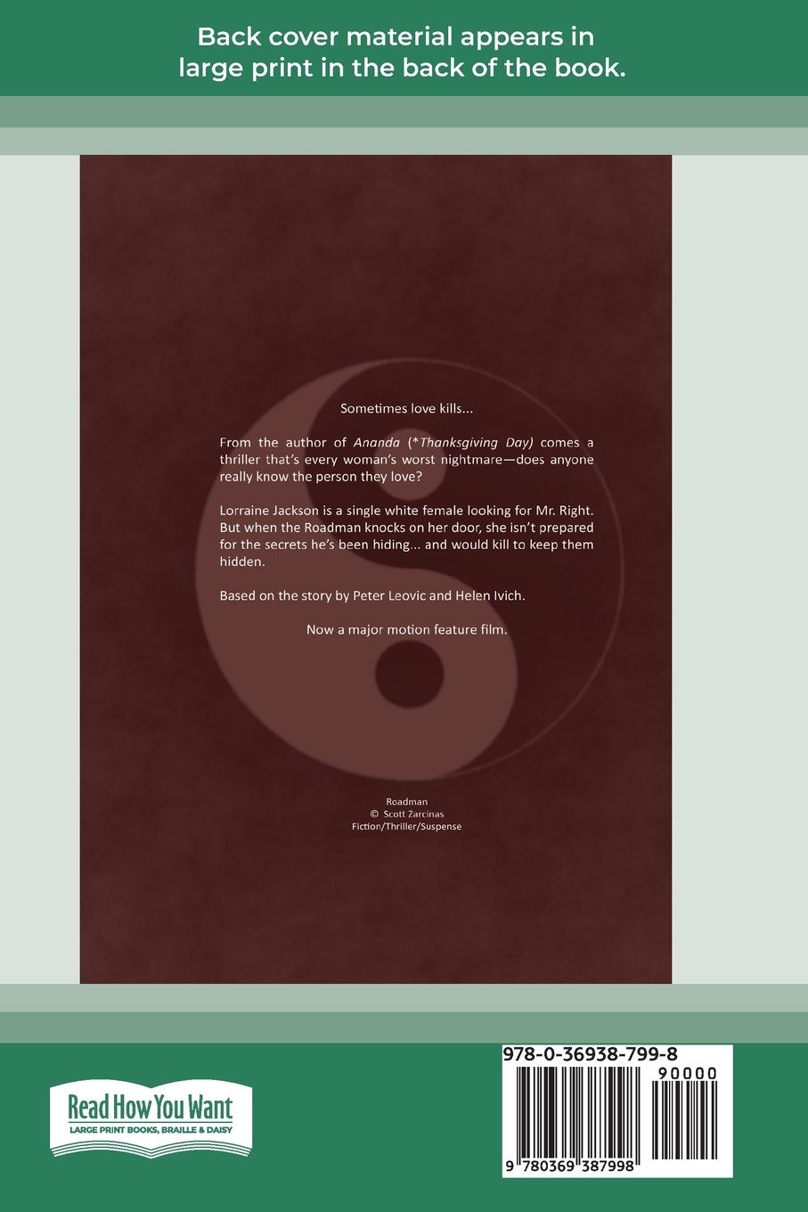 Rückseitencover Roadman [16pt Large Print Edition]