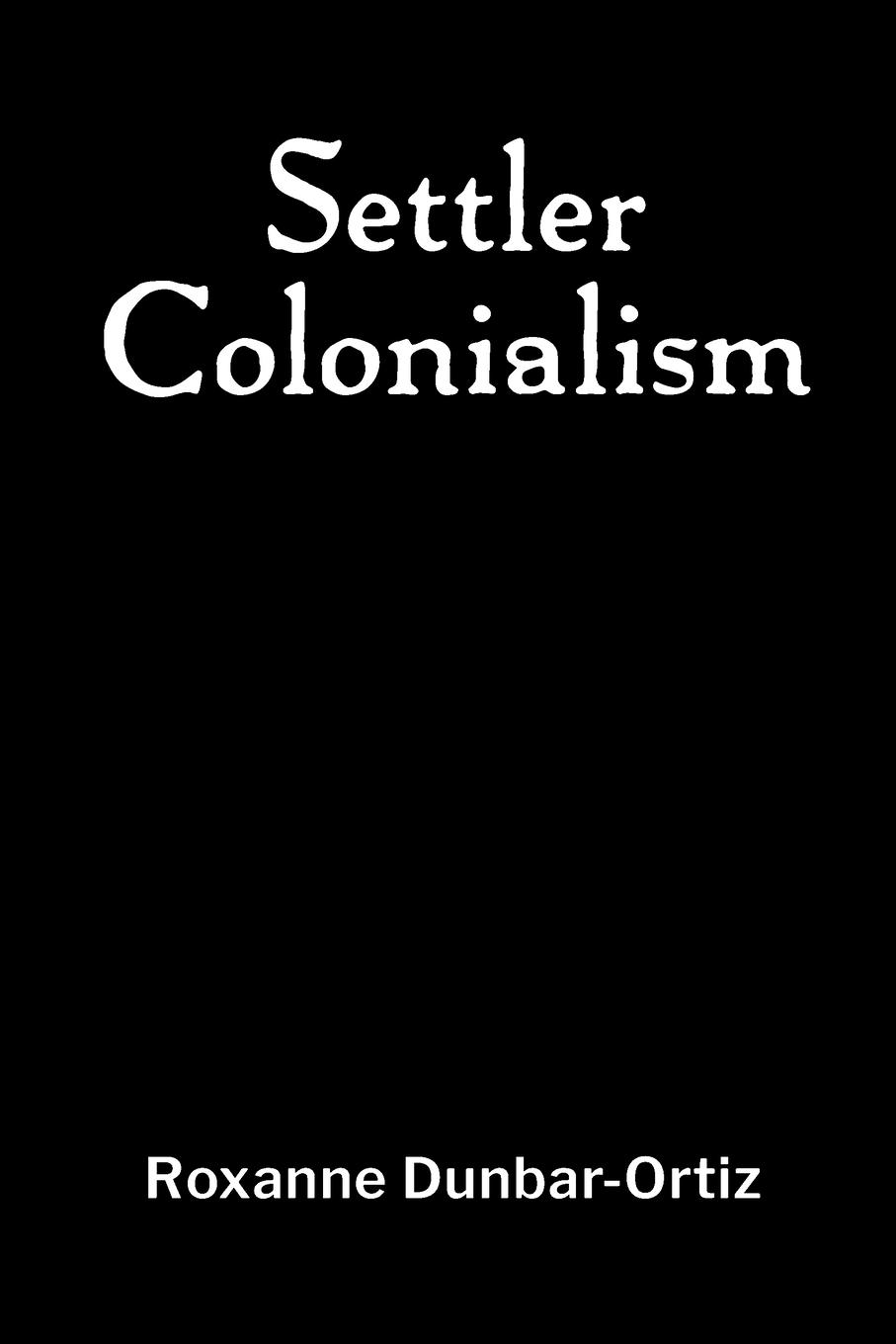 Vorderes Coverbild Settler Colonialism