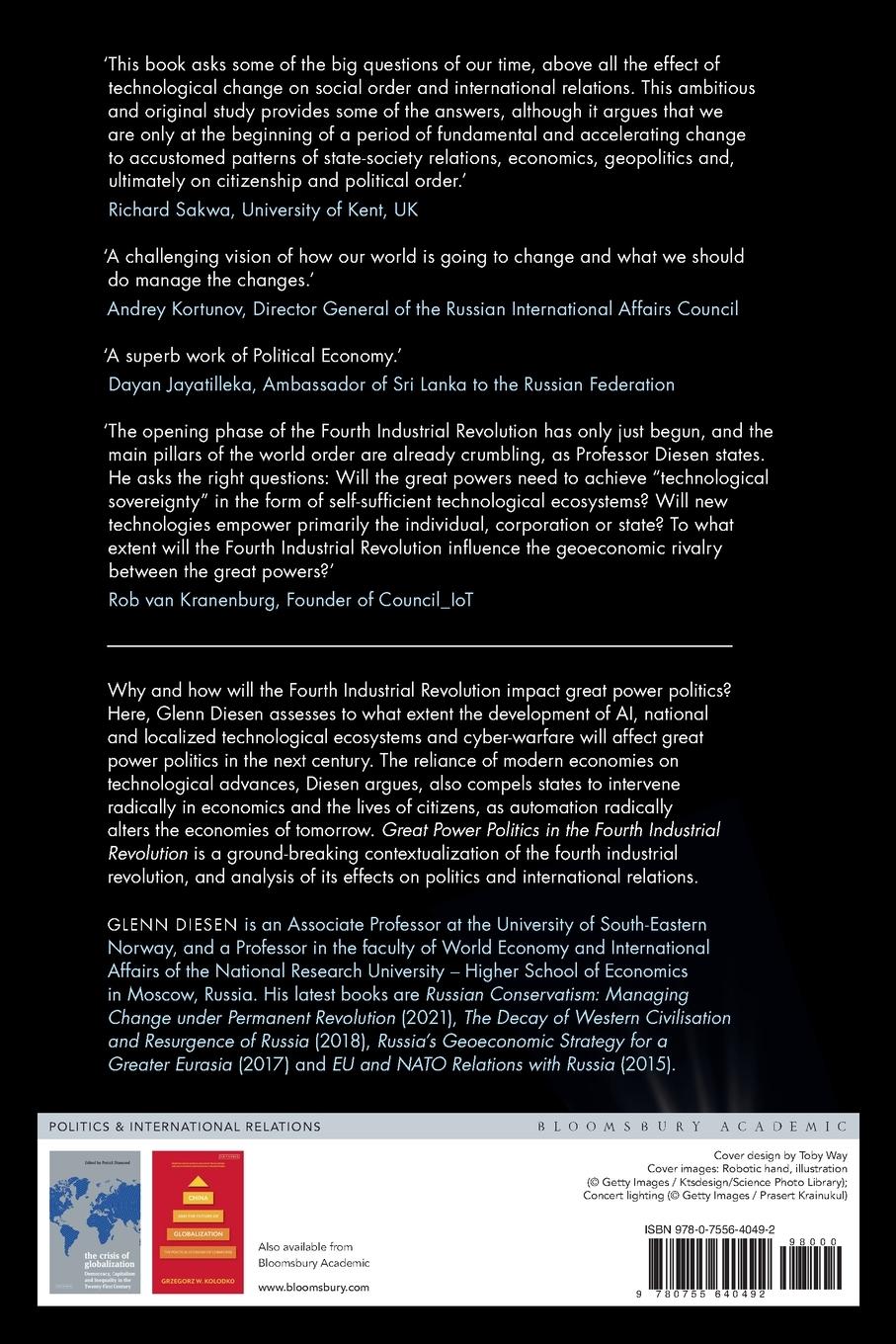 Rückseitencover Great Power Politics in the Fourth Industrial Revolution