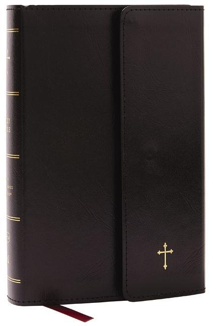 Vorderes Coverbild NKJV Compact Paragraph-Style Bible w/ 43,000 Cross References, Black Leatherflex w/ Magnetic Flap, Red Letter, Comfort Print: Holy Bible, New King James Version