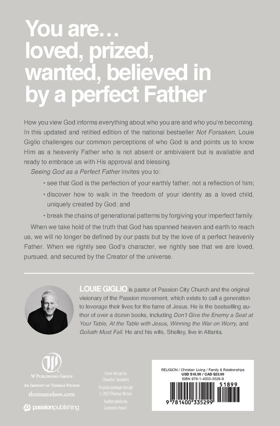 Rückseitencover Seeing God as a Perfect Father