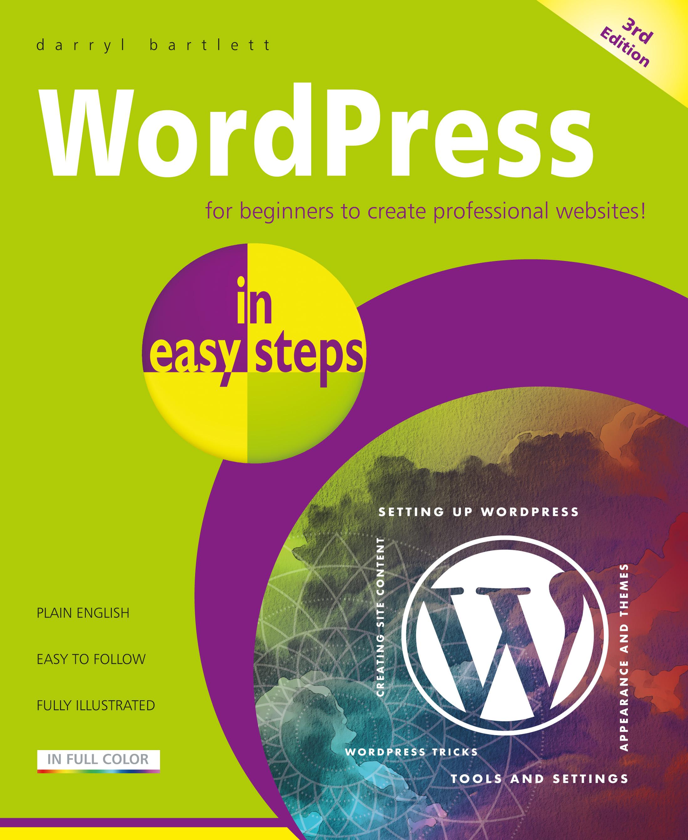 Vorderes Coverbild Wordpress in Easy Steps