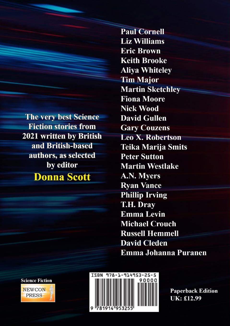 Rückseitencover Best of British Science Fiction 2021