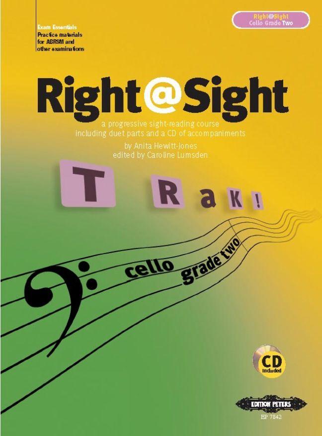 Vorderes Coverbild Right@Sight for Cello, Grade 2 (includes duet parts and a CD of accompaniments)