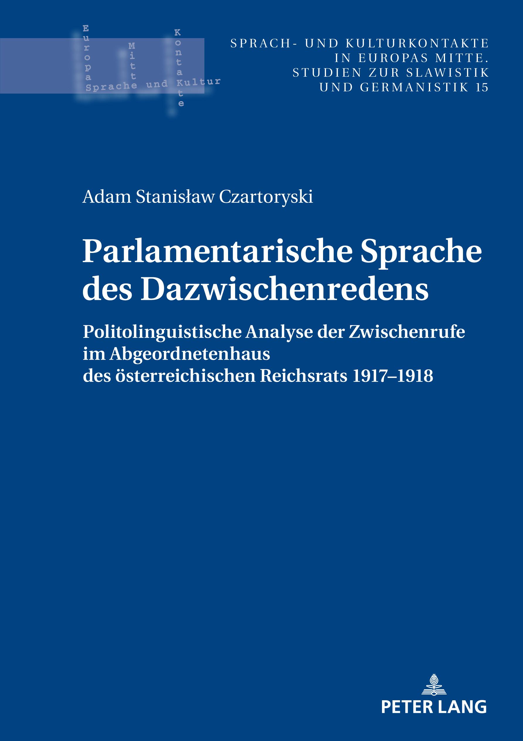 Vorderes Coverbild Parlamentarische Sprache des Dazwischenredens