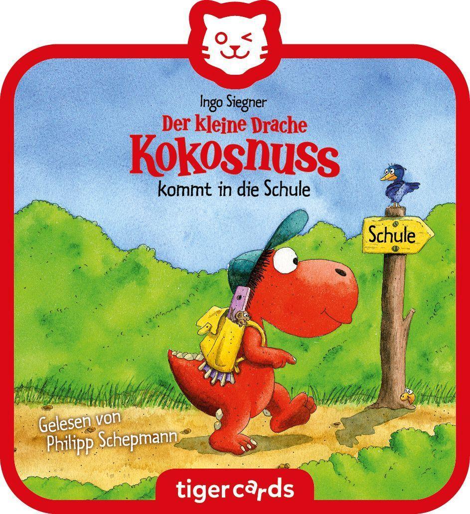 Vorderes Coverbild tigercard - Der kleine Drache Kokosnuss - kommt in die Schule