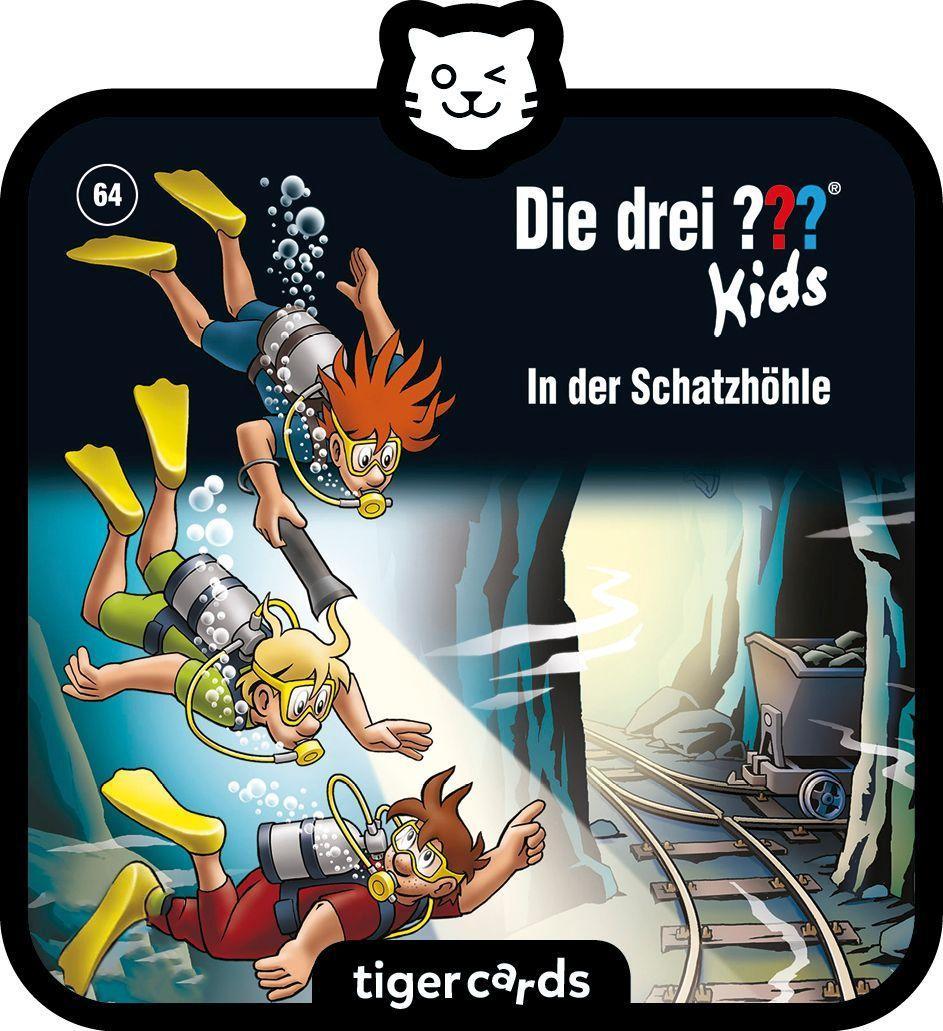 Vorderes Coverbild tigercard - Die drei ??? Kids - Folge 64: In der Schatzhöhle