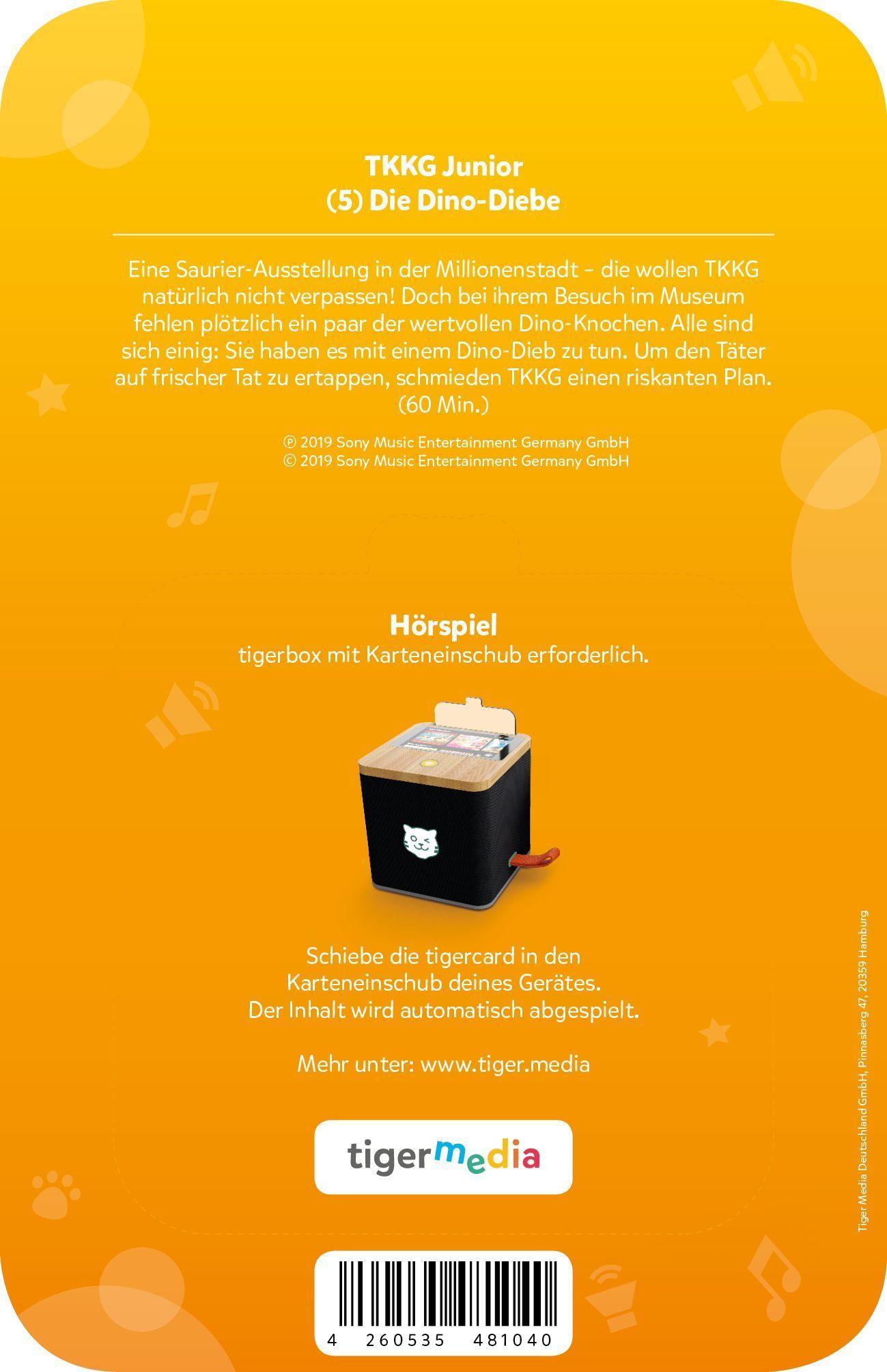 Beispielinhalt (Bild) tigercard - TKKG Junior - Folge 5: Dino-Diebe