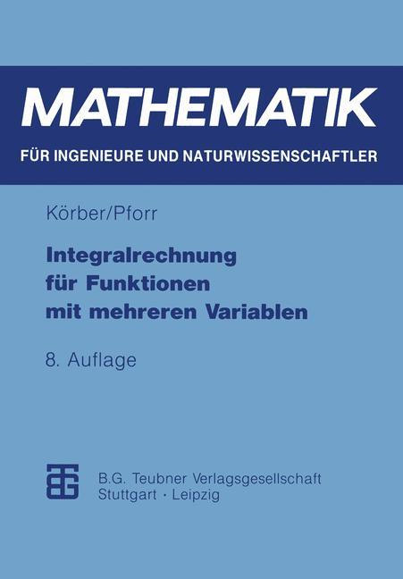 Vorderes Coverbild Integralrechnung für Funktionen mit mehreren Variablen