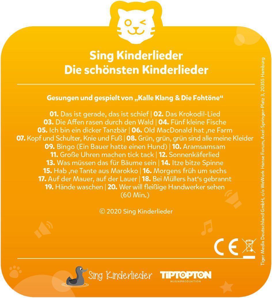 Beispielinhalt (Bild) tigercard - Sing Kinderlieder - Die schönsten Kinderlieder