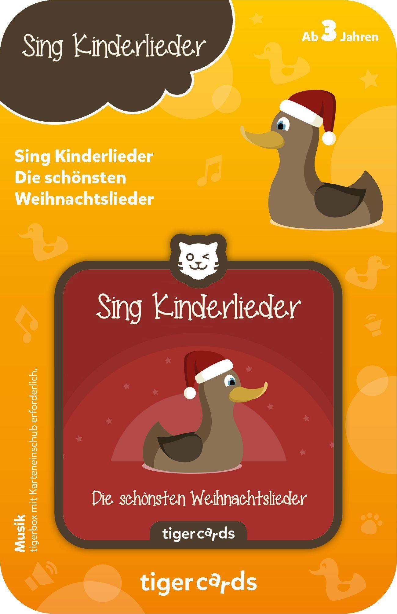 Beispielinhalt (Bild) tigercard - Sing Kinderlieder - Die schönsten Weihnachtslieder