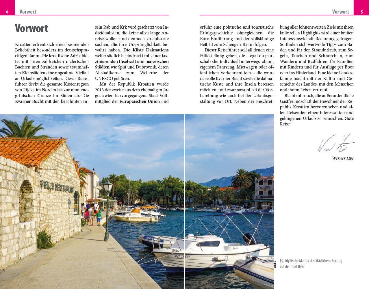 Beispielinhalt (Bild) Reise Know-How Reiseführer Dalmatien & Kvarner Bucht