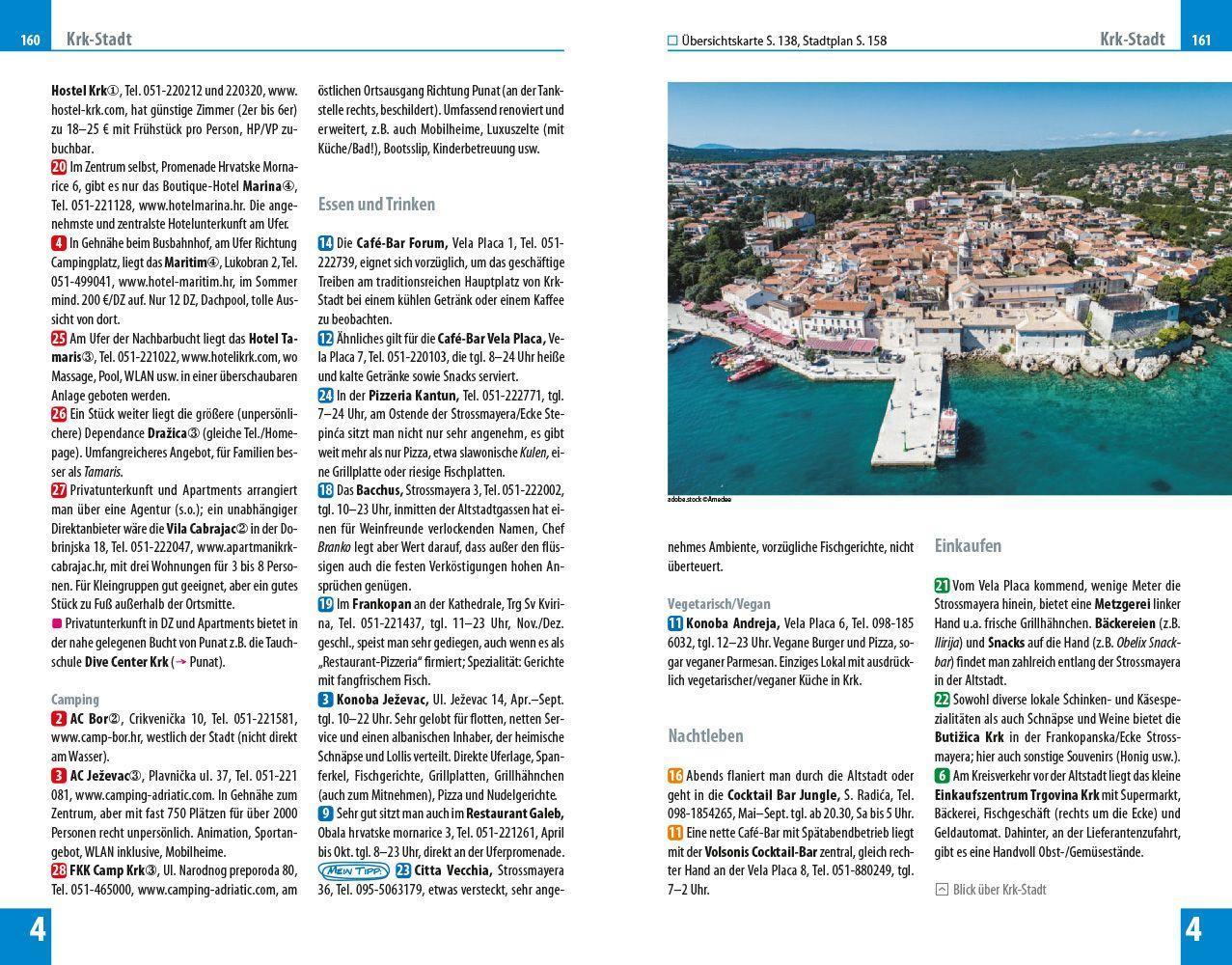 Beispielinhalt (Bild) Reise Know-How Reiseführer Dalmatien & Kvarner Bucht