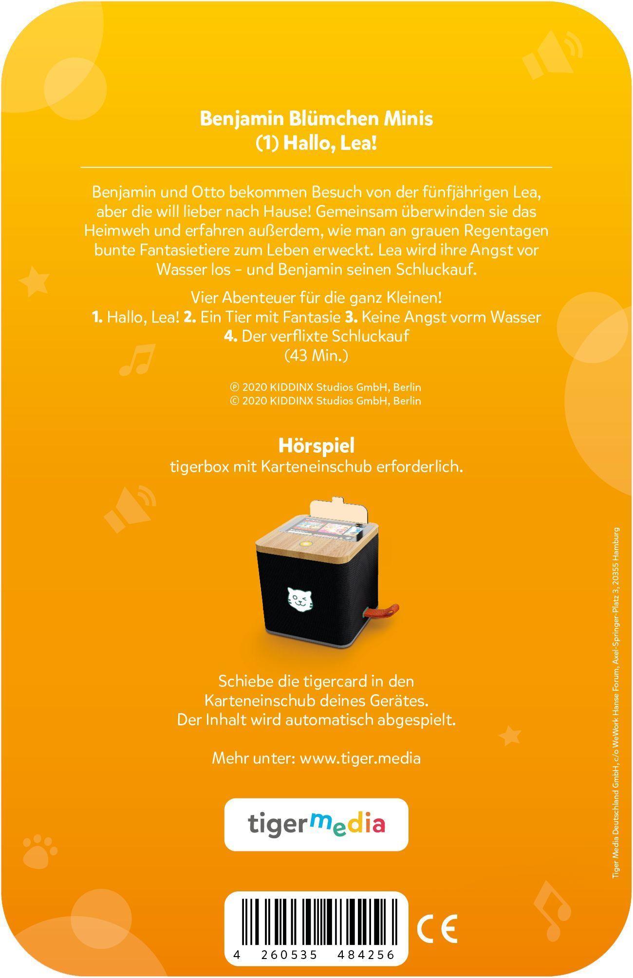 Beispielinhalt (Bild) tigercard - Benjamin Blümchen Minis - Hallo Lea