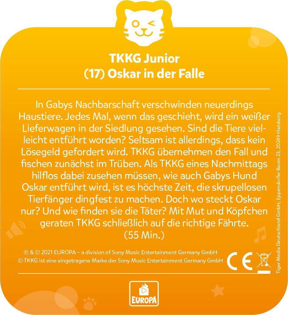 Beispielinhalt (Bild) tigercard - TKKG Junior - 17: Oskar in der Falle