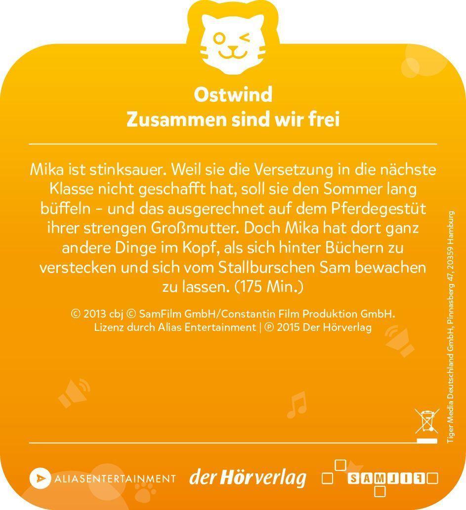 Beispielinhalt (Bild) tigercard - Ostwind 1: Zusammen sind wir frei - Die Lesung