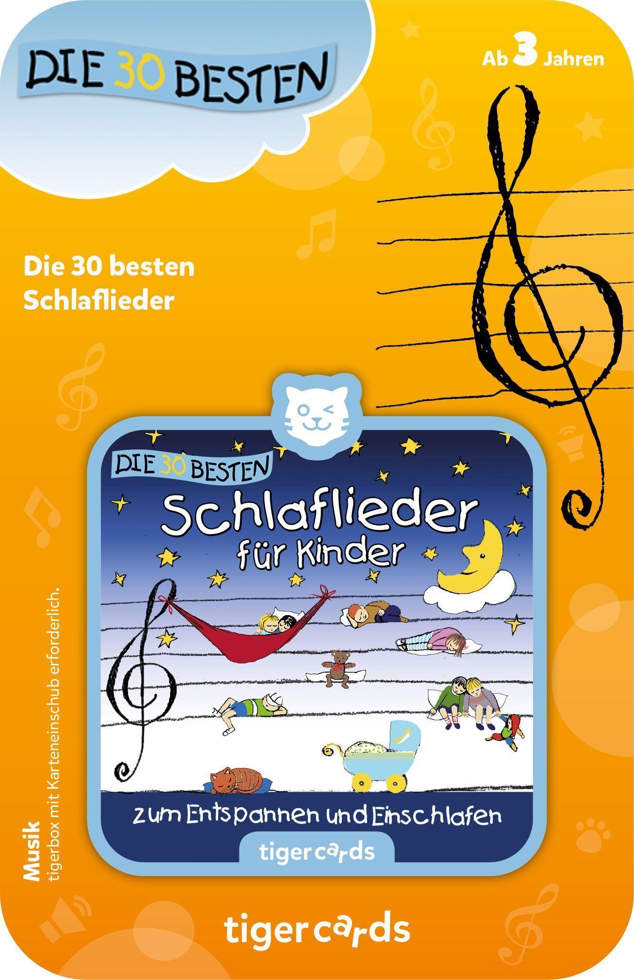 Beispielinhalt (Bild) tigercard - Die 30 Besten - Schlaflieder