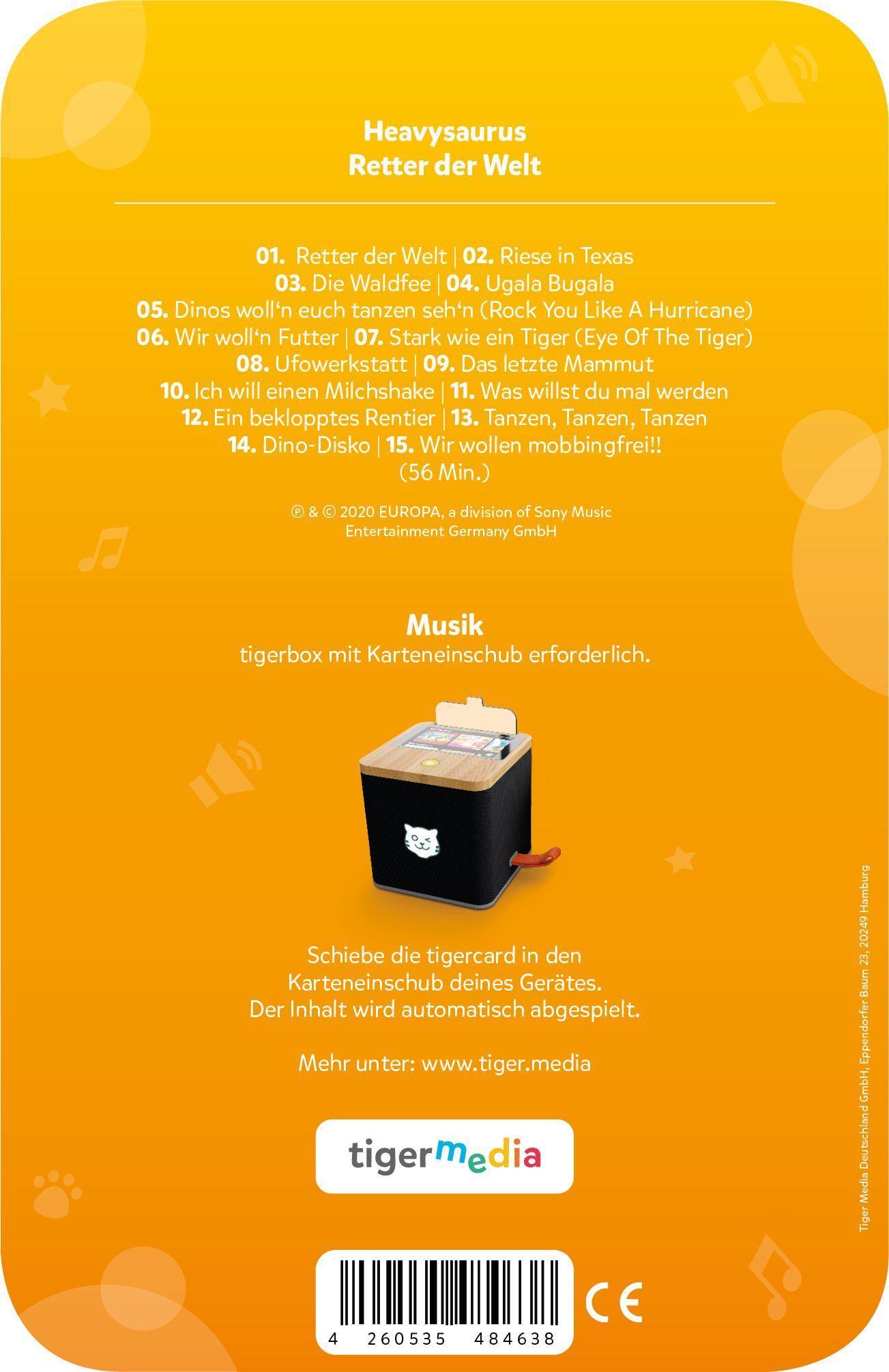 Beispielinhalt (Bild) tigercard - Heavysaurus: Retter der Welt