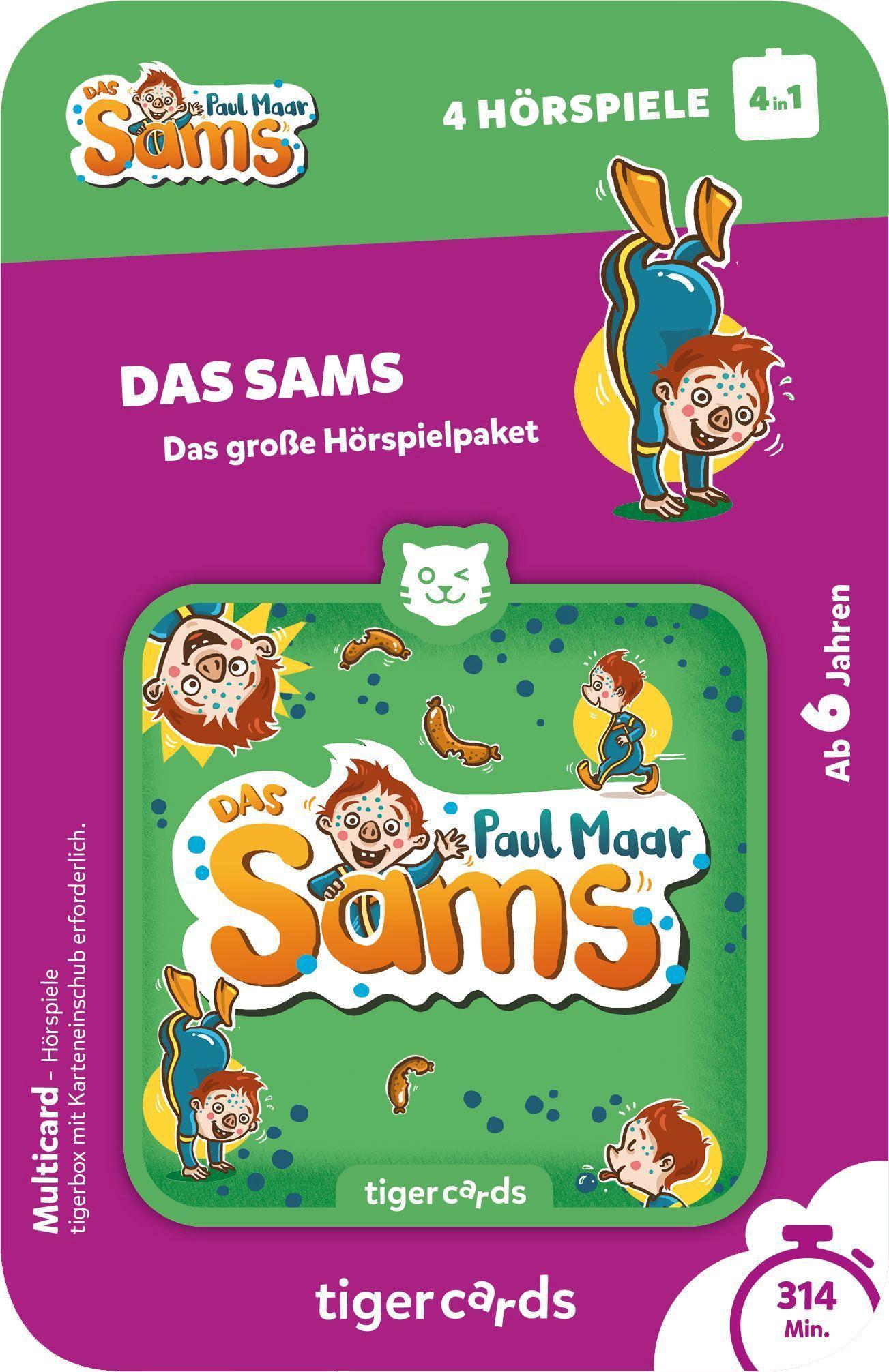 Beispielinhalt (Bild) tigercards Multicard - Das Sams - 4 Hörspiele