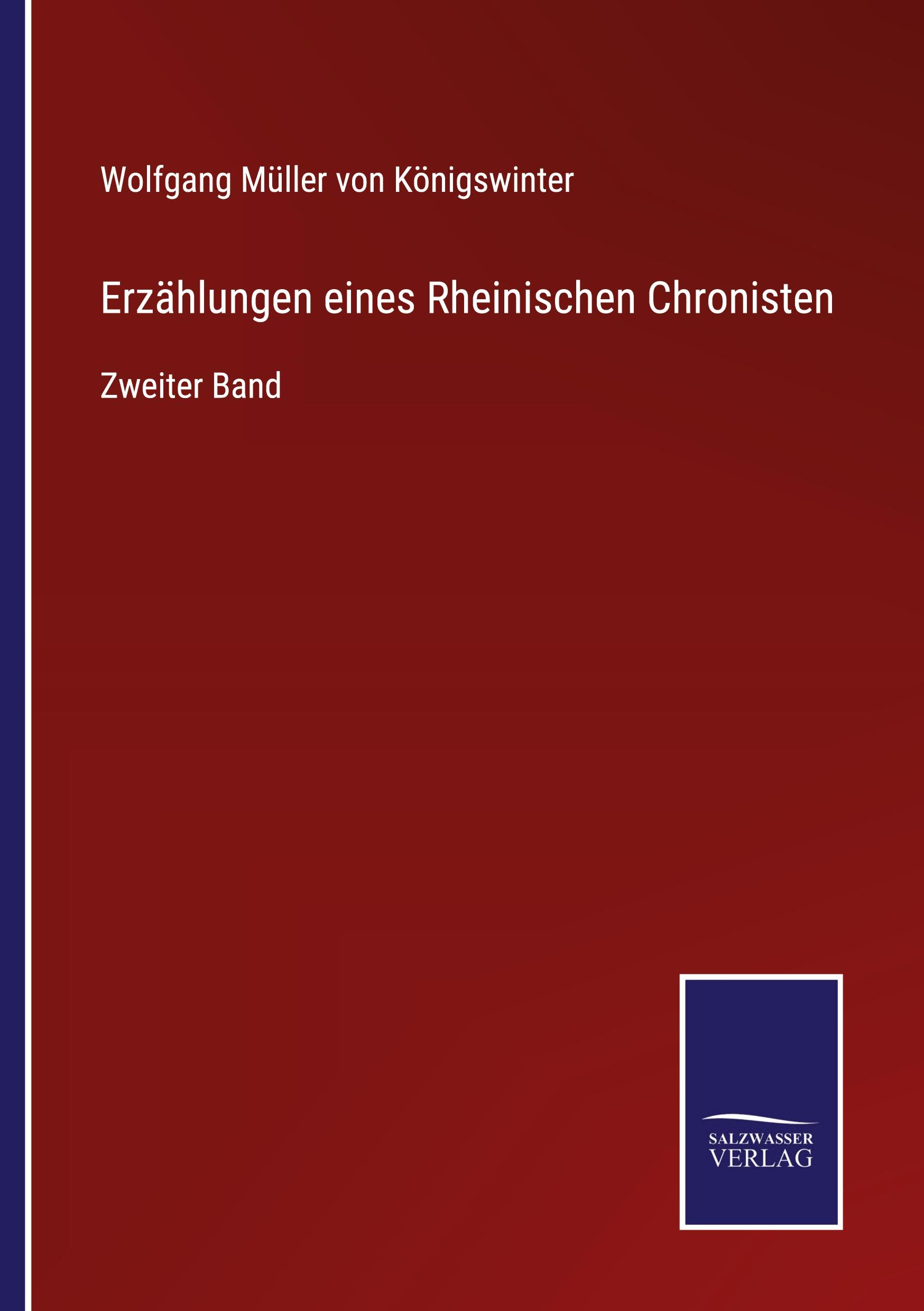 Vorderes Coverbild Erzählungen eines Rheinischen Chronisten