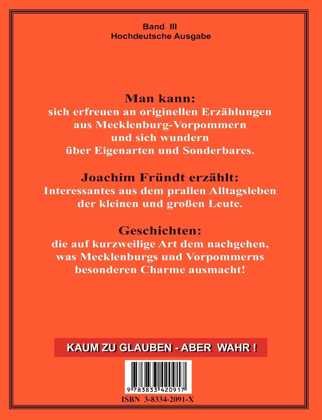Rückseitencover Kaum zu glauben ! Band III