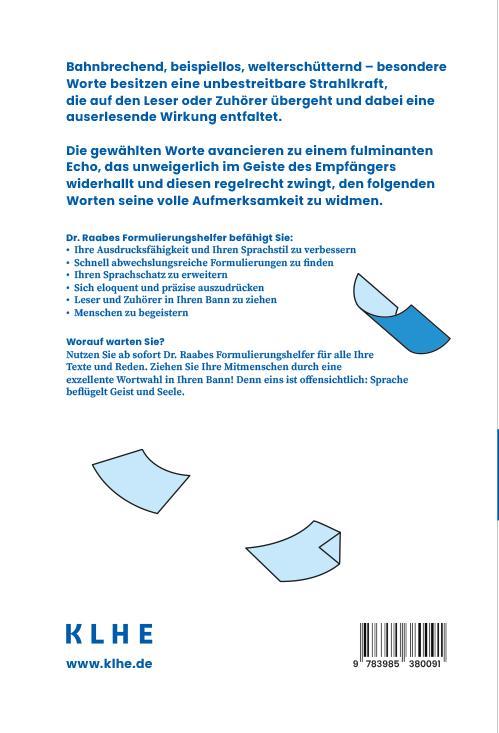 Rückseitencover Dr. Raabes Formulierungshelfer