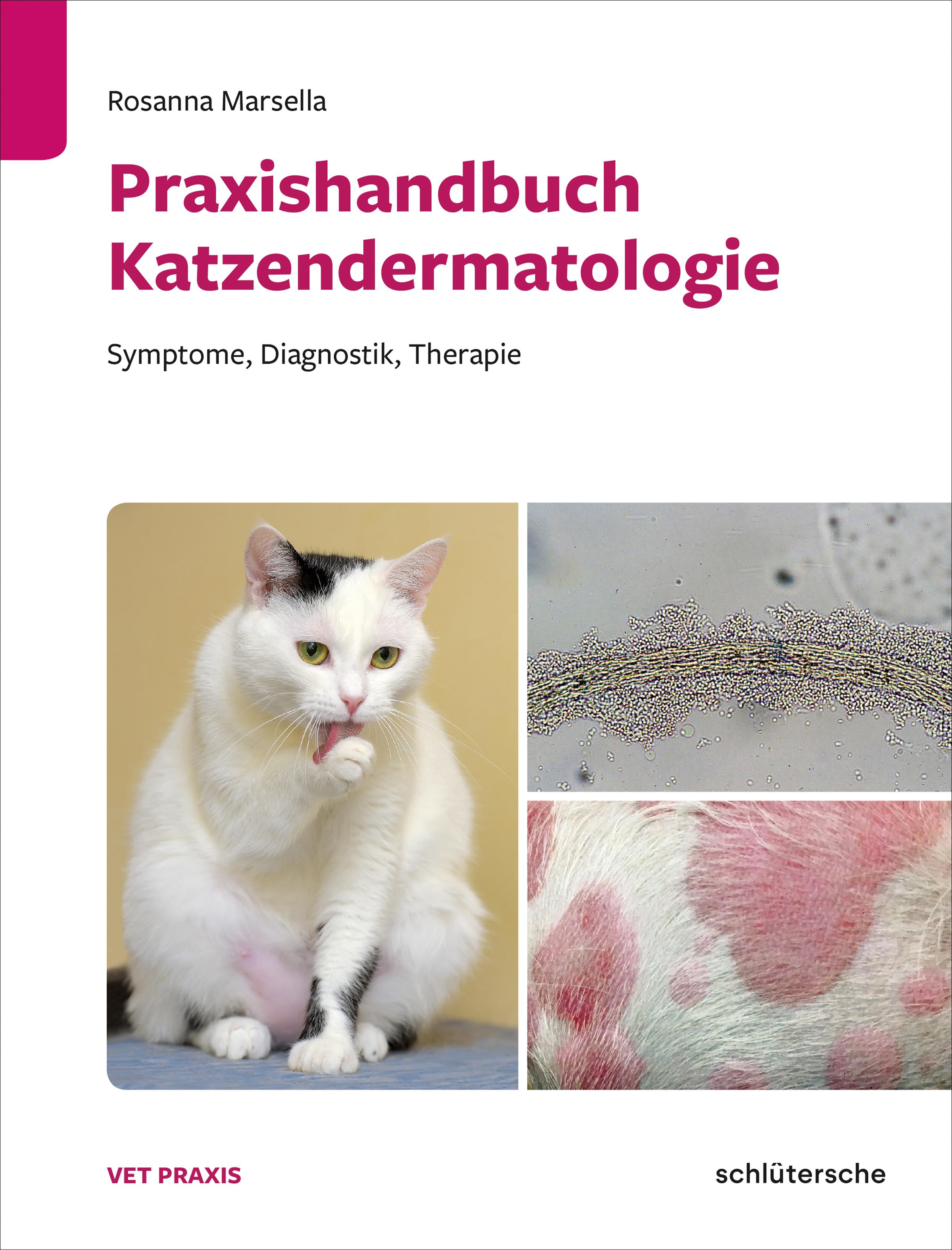 Vorderes Coverbild Praxishandbuch Katzendermatologie