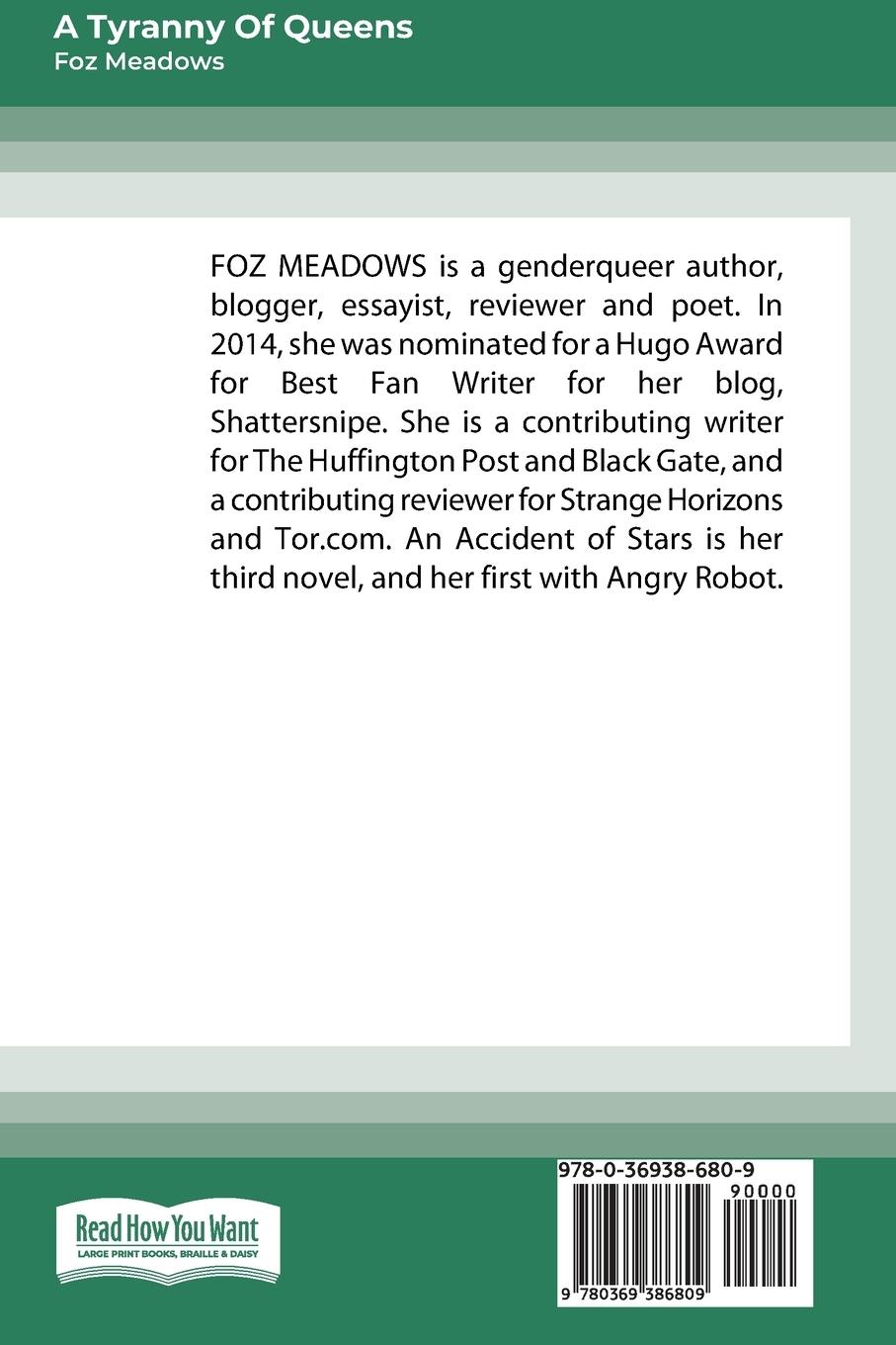 Rückseitencover A Tyranny of Queens